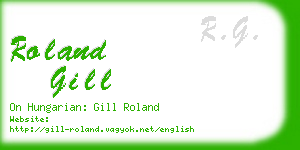 roland gill business card